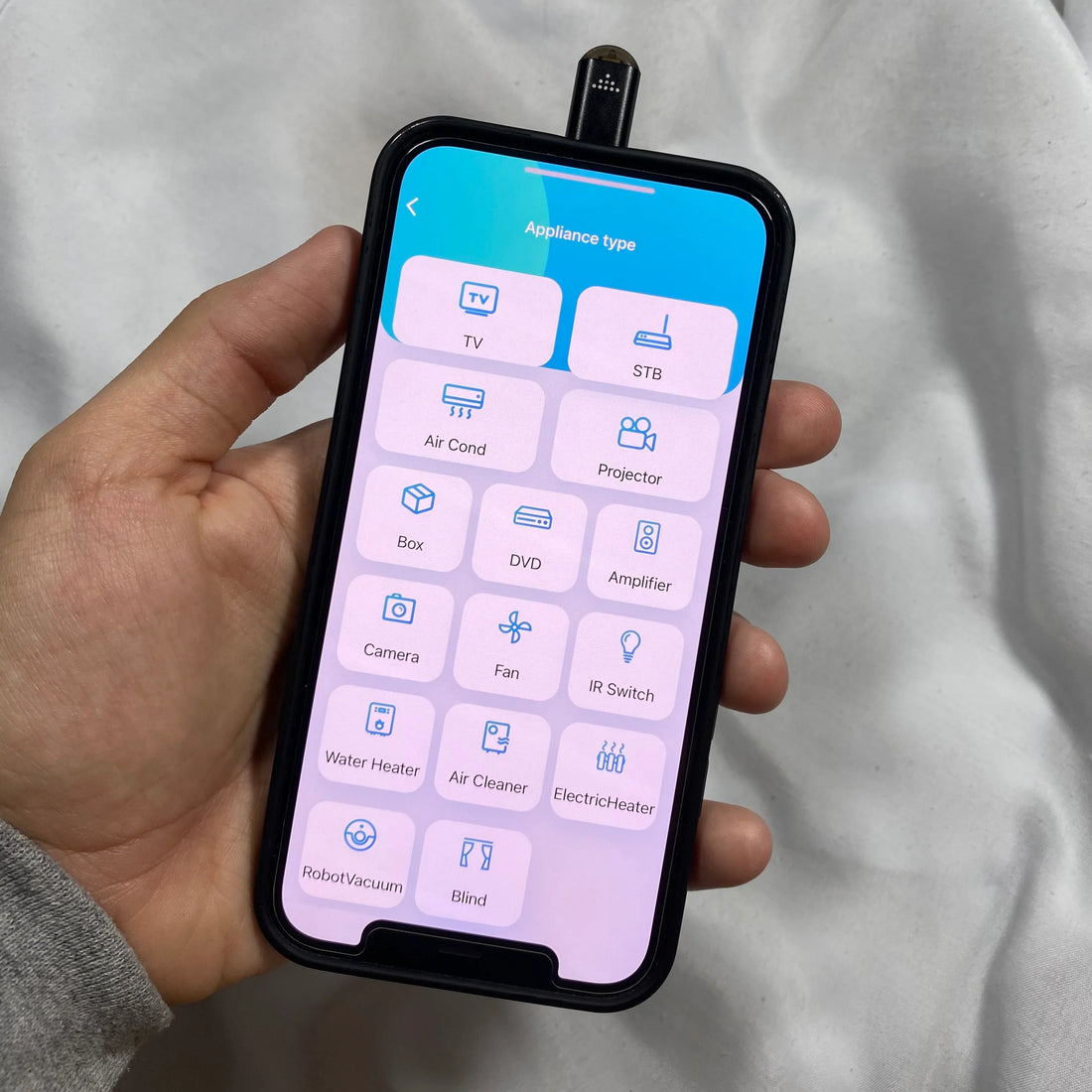 Infrared Remote Adapter for Phones